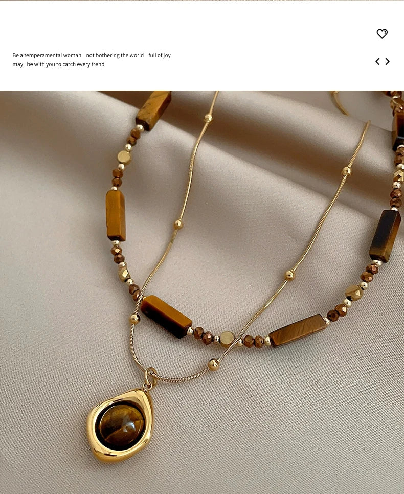 Taoya Natural Stone Elegance Necklace