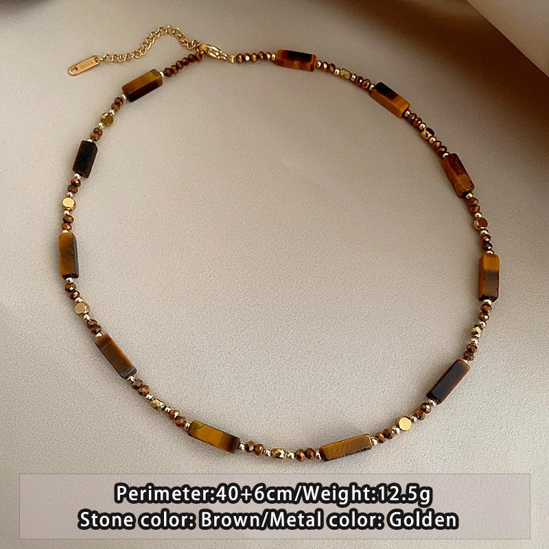 Taoya Natural Stone Elegance Necklace