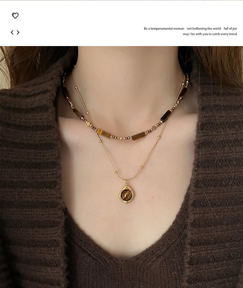 Taoya Natural Stone Elegance Necklace