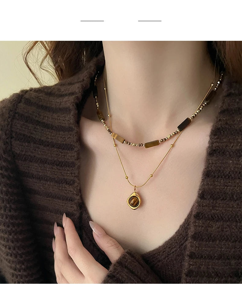 Taoya Natural Stone Elegance Necklace