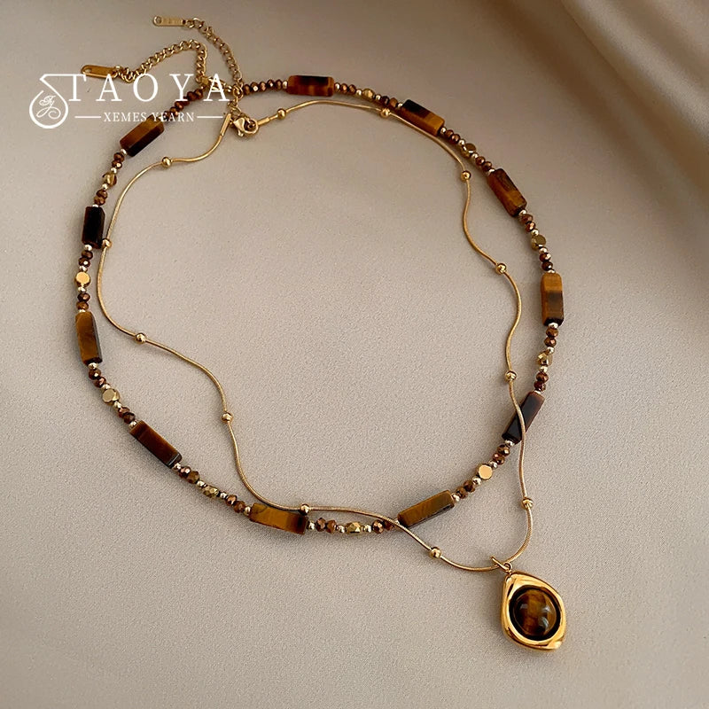 Taoya Natural Stone Elegance Necklace
