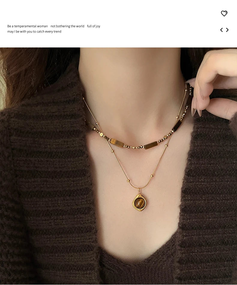 Taoya Natural Stone Elegance Necklace