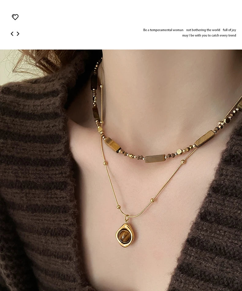 Taoya Natural Stone Elegance Necklace